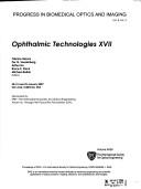 Cover for Ophthalmic technologies XVII
