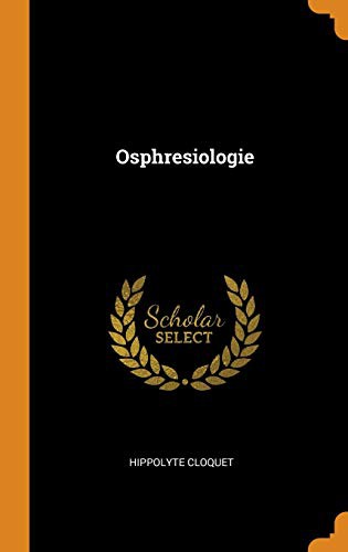 Cover for Osphresiologie
