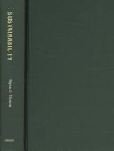 Cover for Sustainability