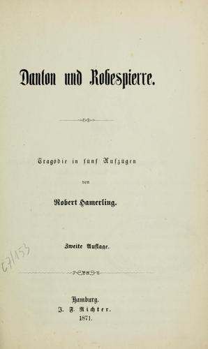 Cover for Danton und Robespierre.