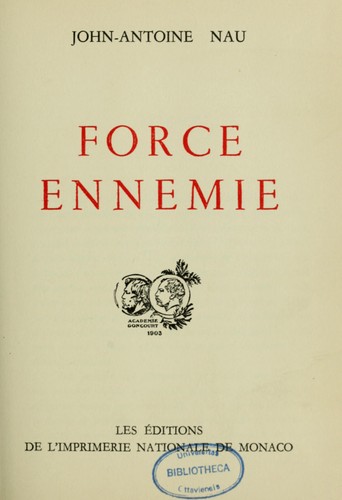 Cover for Force ennemie