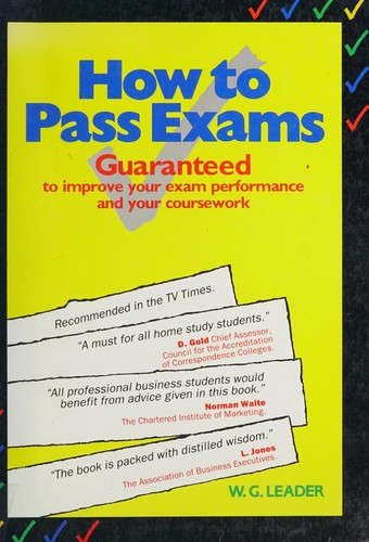 Cover for How to Pass Exams