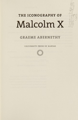 Cover for The iconography of Malcolm X