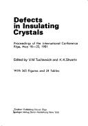 Cover for Defects in insulating crystals