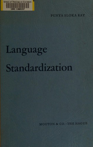 Cover for Language standardization