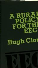 Cover for A rural policy for the EEC?