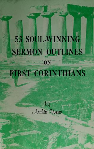 Cover for 53 soul-winning sermon outlines on First Corinthians