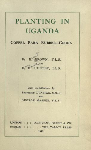 Cover for Planting in Uganda.