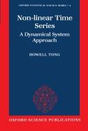 Cover for Non-linear time series