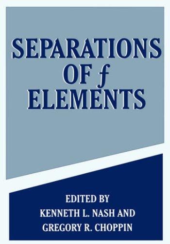 Cover for Separations of f elements