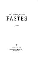 Cover for Fastes
