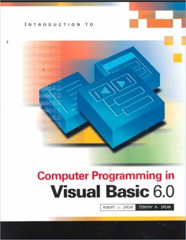Cover for Programming In Visual Basic 6.0