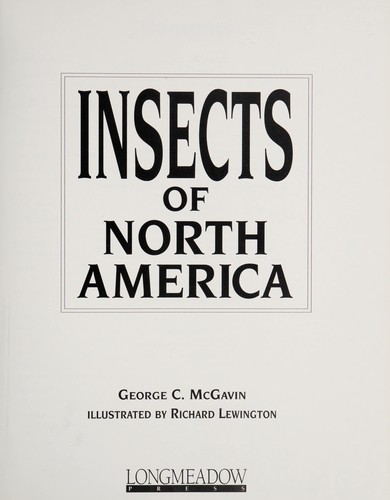 Cover for Insects of North America