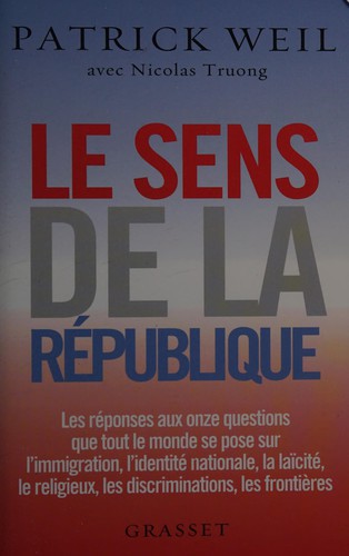 Cover for Le sens de la République