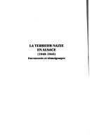 Cover for La terreur nazie en Alsace (1940-1945)
