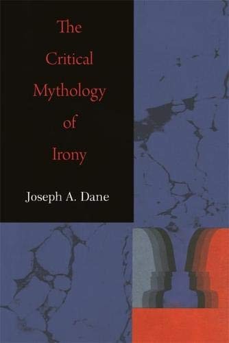 Cover for The Critical Mythology of Irony