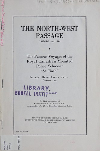 Cover for The North-West Passage, 1970-1942 and 1944