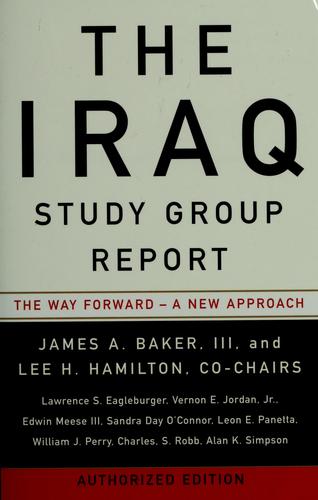 Cover for The Iraq Study Group report