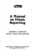 Cover for A Manual on ethnic reporting