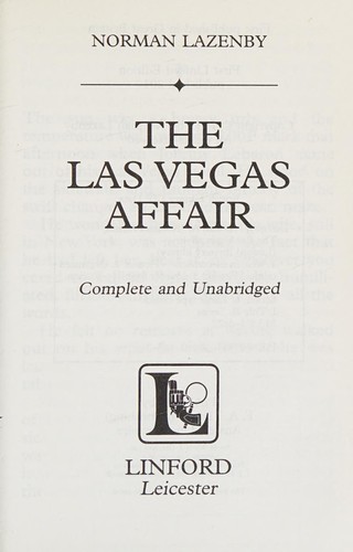 Cover for The Las Vegas affair