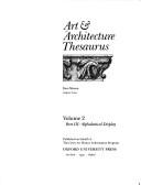 Cover for Art & architecture thesaurus
