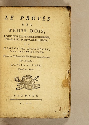 Cover for Le procés des trois rois
