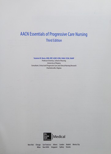 Cover for AACN Essentials of Progressive Care Nursing