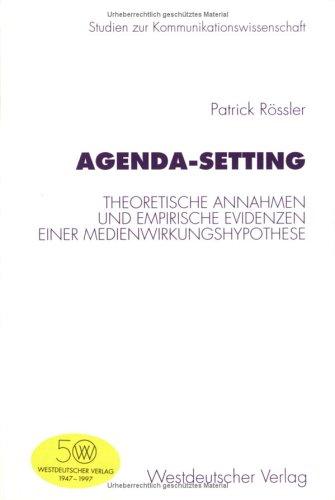 Cover for Agenda-Setting