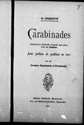 Cover for Carabinades