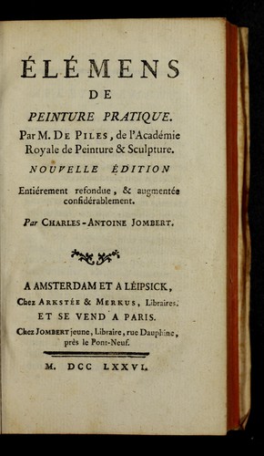Cover for ÃlÃ©mens de peinture pratique