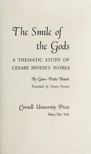 Cover for The smile of the Gods