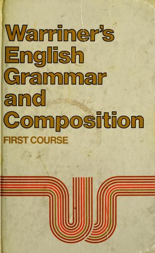Cover for English grammar and composition, first course