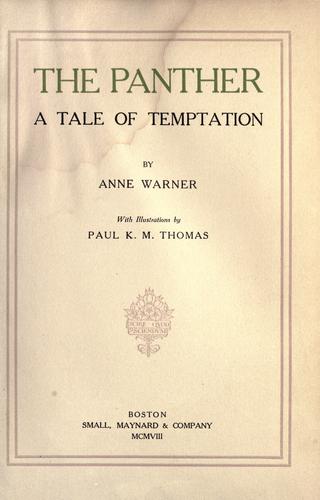 Cover for The panther