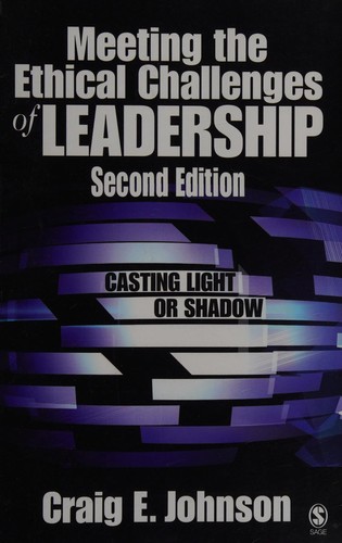 Cover for Meeting the ethical challenges of leadership