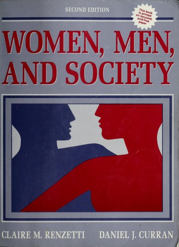 Cover for Women, men, and society