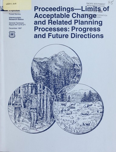 Cover for Proceedings--limits of acceptable change and related planning processes