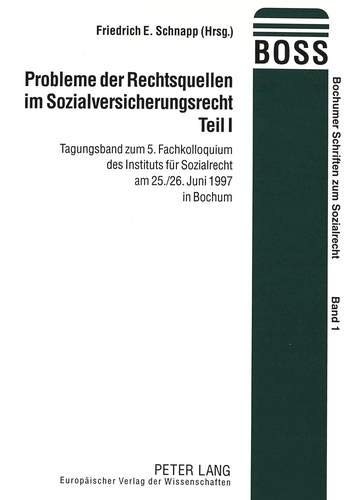 Cover for Probleme der Rechtsquellen im Sozialversicherungsrecht
