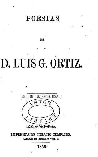 Cover for Poesias