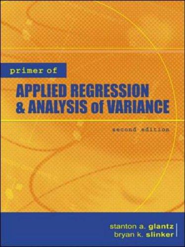 Cover for Primer  of Applied Regression & Analysis of Variance
