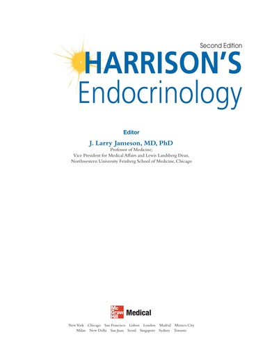 Cover for Harrison's endocrinology