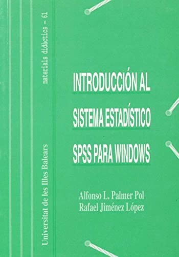 Cover for Introducción al sistema estadístico SPSS para Windows