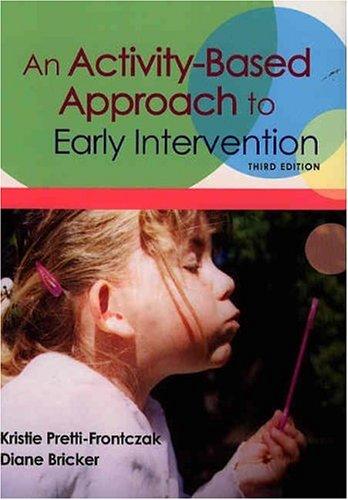 Cover for An activity-based approach to early intervention