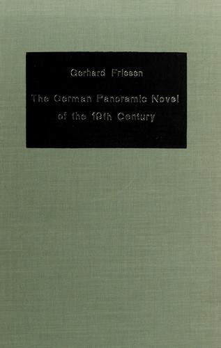 Cover for The German panoramic novel of the 19th century.