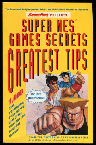 Cover for Super NES Games Secrets, Greatest Tips