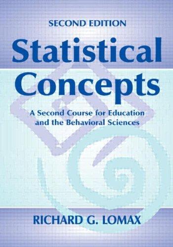 Cover for Statistical concepts