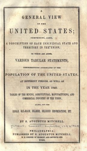 Cover for A general view of the United States
