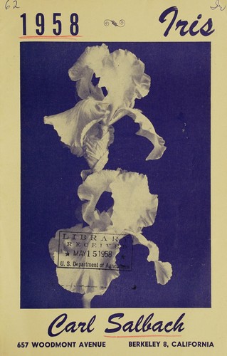 Cover for 1958 iris