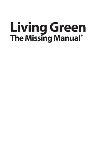 Cover for Living Green