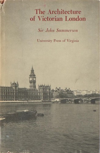 Cover for The Architecture of Victorian London