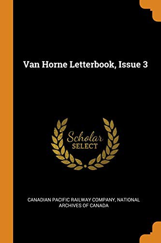 Cover for Van Horne Letterbook, Issue 3